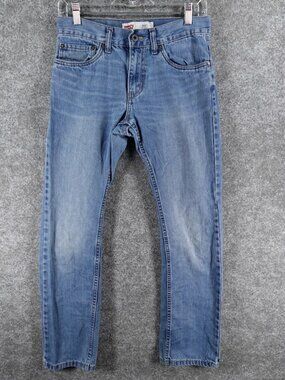 Levi's 511 Slim‎ Fit Jeans Womens 16R Blue Light Wash Denim Mid Rise Streetwear